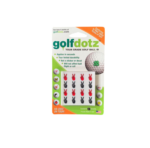 Victory Sign golfdotz ball marker golf