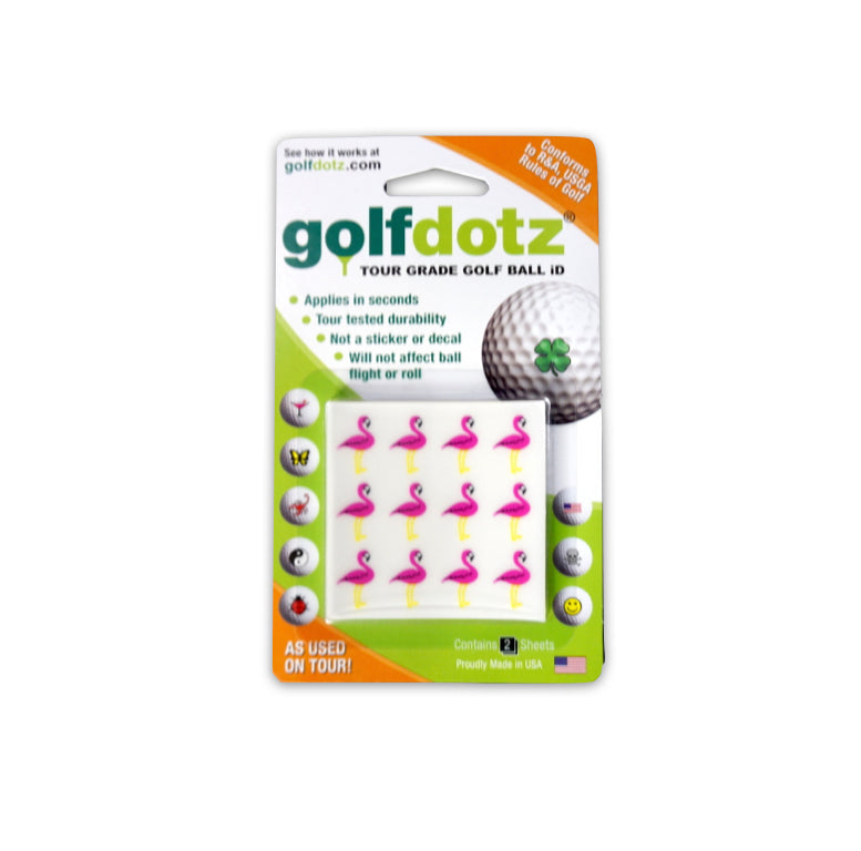 Flamingo golf dotz ball marker golf towel Singapore - Pancit Sports